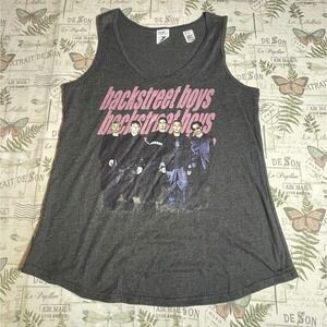 Backstreet Boys Tank Top Port & Company Heather Gray‎ Graphic L